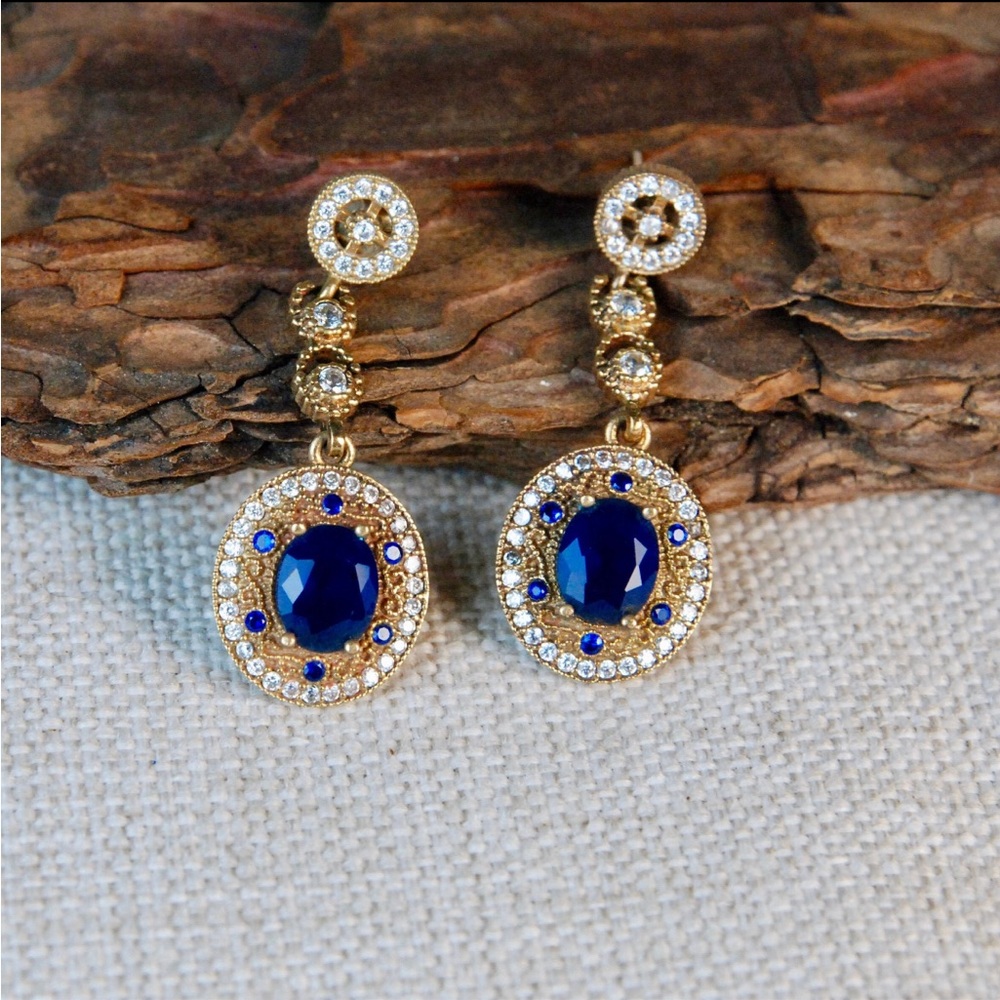 Turkish Silver Earrings - Picture 2 of 3